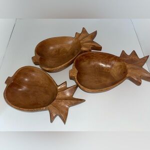 Pineapple Wooden bowls